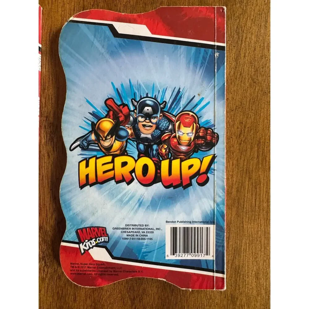 Marvel Super Hero Squad Shaped Book Lot 2 Spider-Man Wolverine Bendon 2011